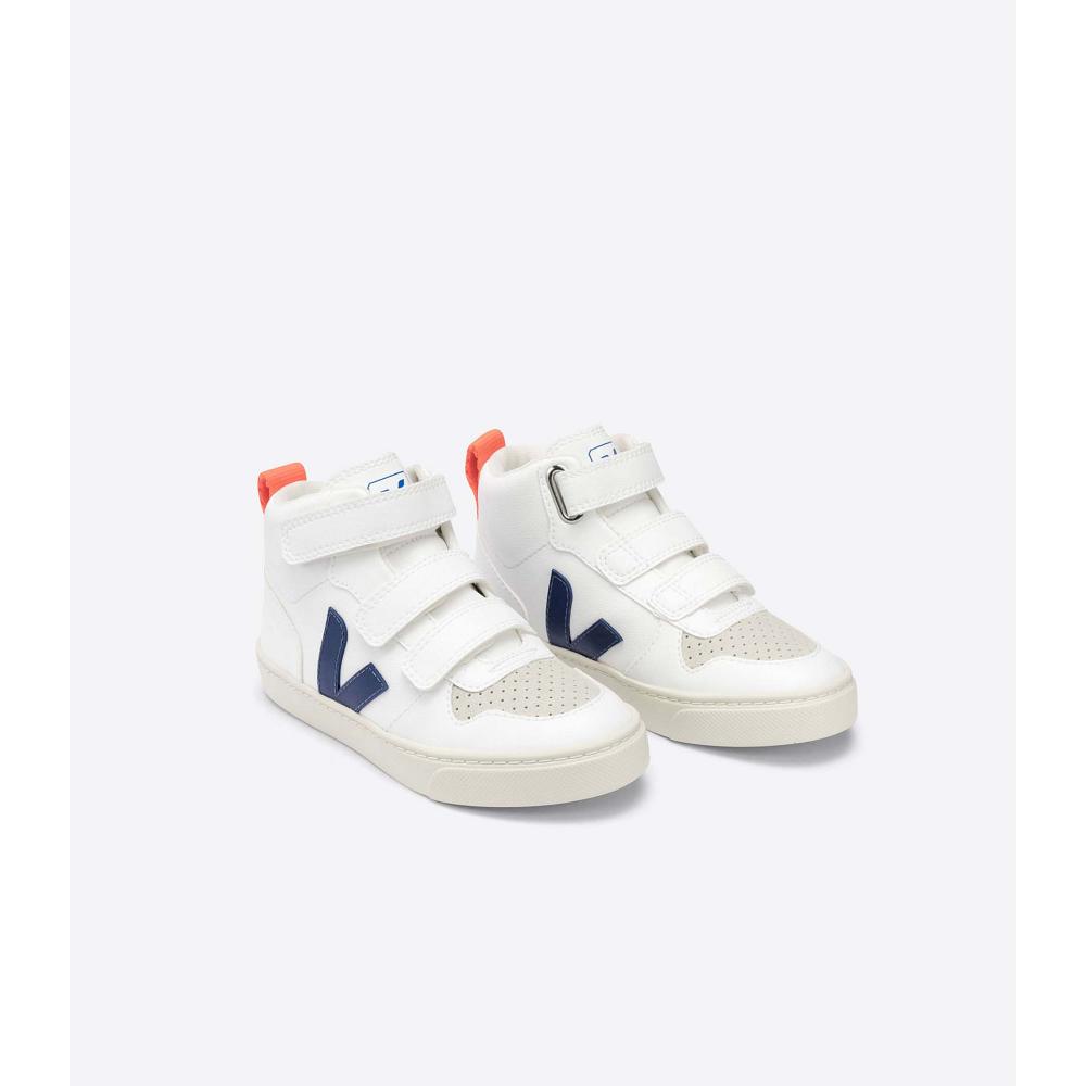 Veja V-10 MID CWL Topanky Detske White/Blue/Orange | SK 796VRW